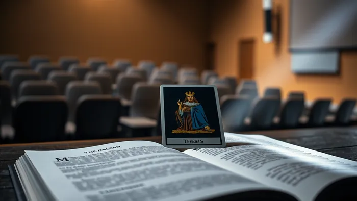 Иллюстрация к статье: Диплом без паники: как карты Таро помогут преодолеть страх перед защитой