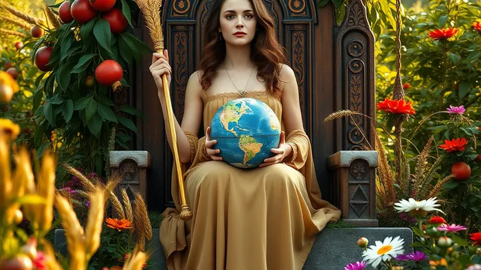 Иллюстрация к статье: Императрица в психологии: Как архетип Матери мира оживает в нас