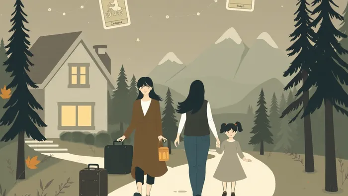 Иллюстрация к статье: Как подготовиться к переезду в Канаду с детьми: Разбор стресса через призму карт Таро