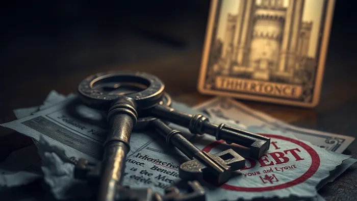 Иллюстрация к статье: Наследство с долгами: Карты Таро как зеркало скрытых рисков и путей их обхода