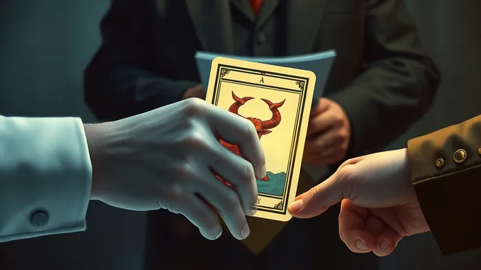 Иллюстрация к статье: Партнер предлагает «серую» схему: стоит ли играть в кошки-мышки с налоговой? Разбор через призму Таро