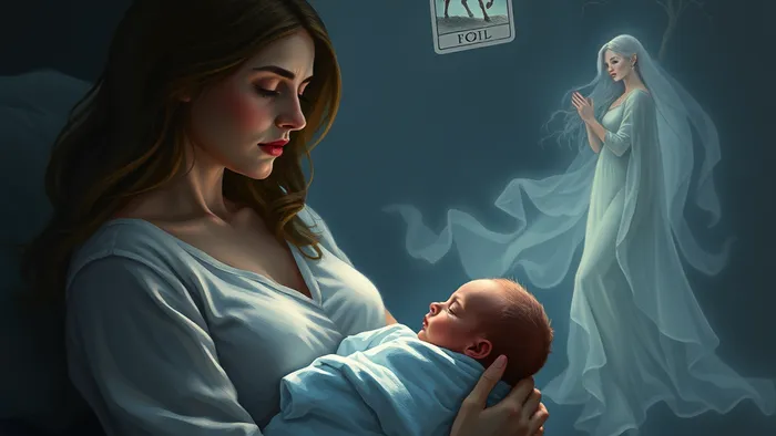 Иллюстрация к статье: Первые месяцы с новорожденным: Карты Таро как проводник по лабиринту бессонных ночей