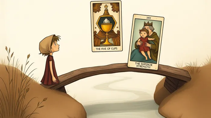 Иллюстрация к статье: Старший и младший: как карты Таро помогают разобраться в ревности и найти ресурс для всей семьи