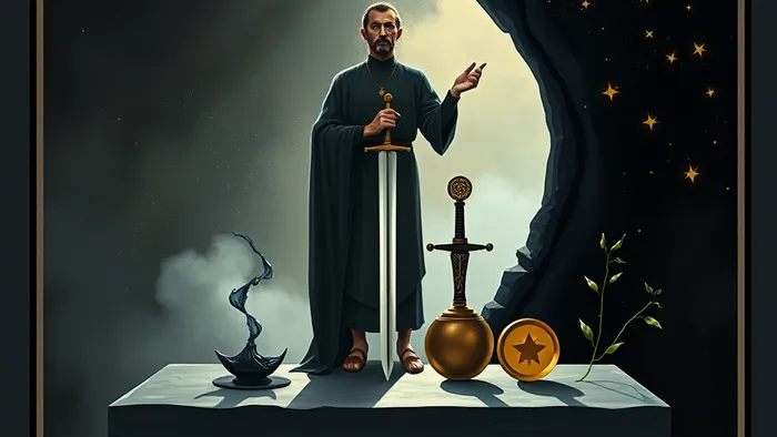 Иллюстрация к статье: Трансформационная игра Маг: как Таро и юнгианская психология помогают встретиться с Тенью