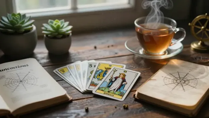 Иллюстрация к статье: 6-й дом и Таро: Психология рутины, тень в мелочах и архетип Служителя