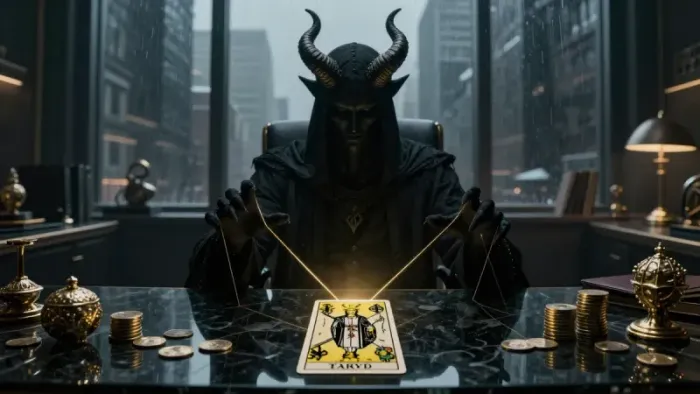 Иллюстрация к статье: Архетип Дьявола и психология денег: почему мы боимся больших ресурсов