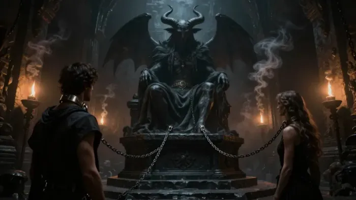 Иллюстрация к статье: Архетип Дьявола в Таро: Встреча с Тенью и Оковы Бессознательного