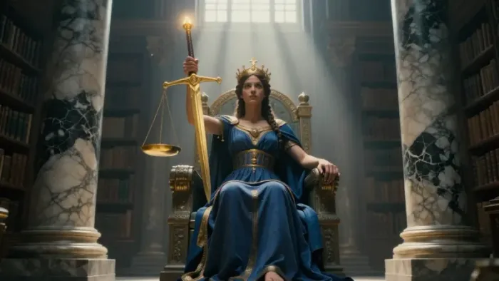 Иллюстрация к статье: Архетип Справедливость: Как найти внутренний баланс в хаосе проекций