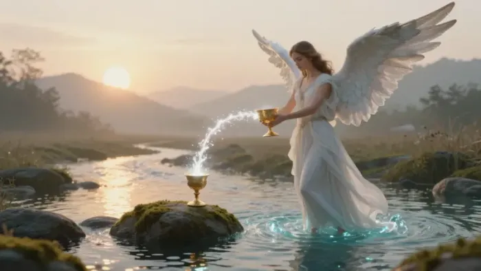 Иллюстрация к статье: Архетип Умеренность: Внутренняя алхимия и тихая магия баланса