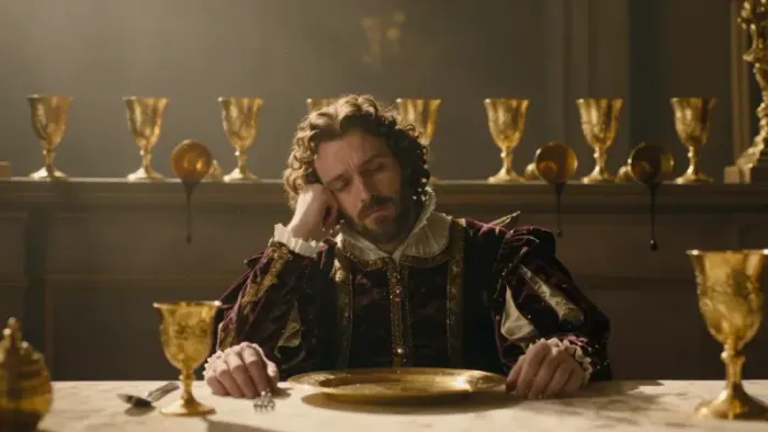 Иллюстрация к статье: Девятка Кубков перевернутая: когда желания исполняются, но радости нет