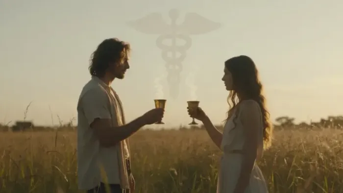 Иллюстрация к статье: Двойка Кубков: «Да» или «Нет»? Разбор через призму юнгианской психологии