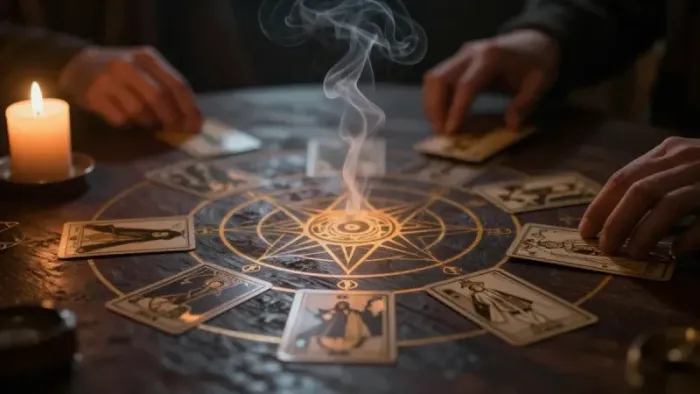 Иллюстрация к статье: Геометрия Души: Почему позиция в раскладе важнее самой карты