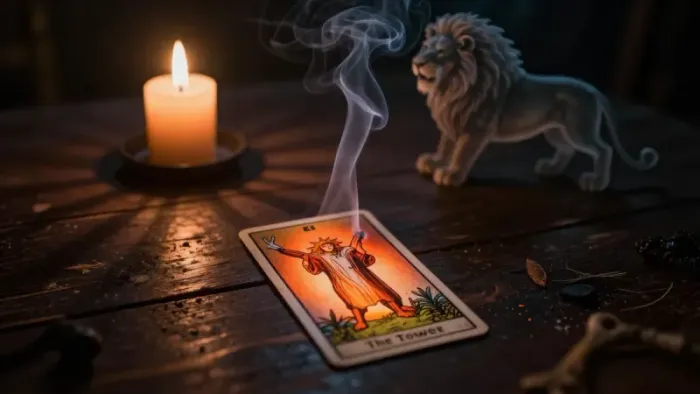 Иллюстрация к статье: Гнев как союзник: Психологический расклад Таро на работу с яростью