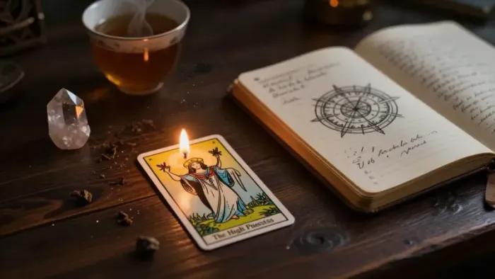 Иллюстрация к статье: Как научиться Таро: путь через архетипы и чтение поля