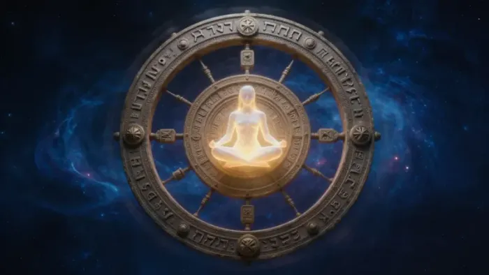 Иллюстрация к статье: Колесо Фортуны: как медитировать на архетип перемен и найти свою точку опоры