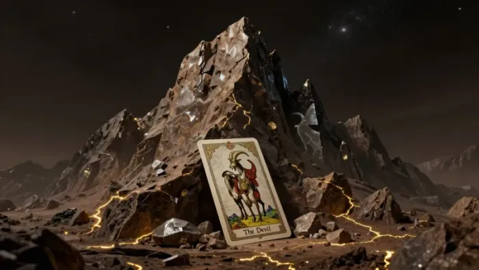 Иллюстрация к статье: Козерог в зеркале Таро: Архетипы Земли и Тень Сатурна