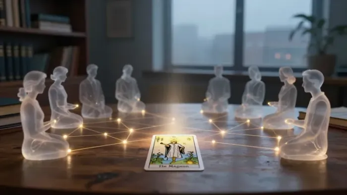 Иллюстрация к статье: Маг и поле: Как расстановки по Хеллингеру оживляют архетипы Таро