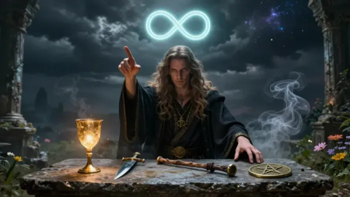 Иллюстрация к статье: Маг в Таро: Архетип воли и мост между мирами