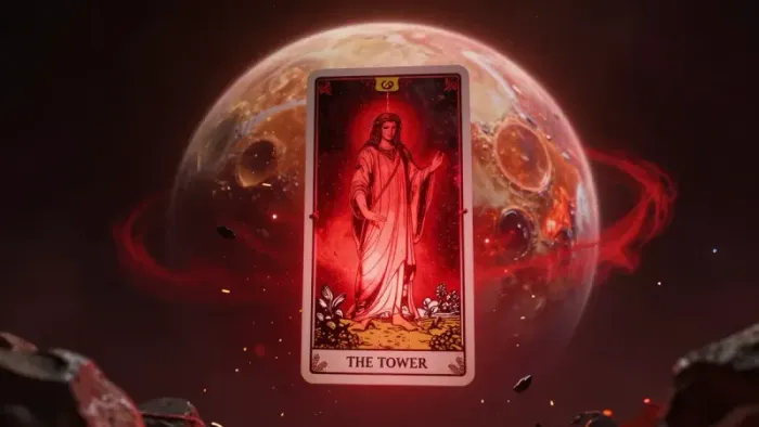 Иллюстрация к статье: Марс в Таро: Как архетип воина управляет нашими картами и тенями