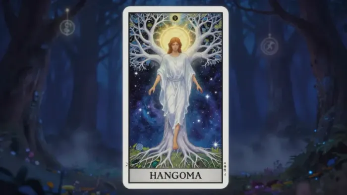 Иллюстрация к статье: Медитация на аркан Повешенный: Психология добровольной тишины