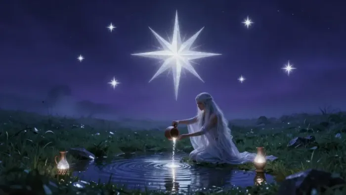 Иллюстрация к статье: Медитация на аркан Звезда: возвращение к истокам через архетипические образы