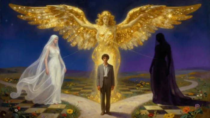 Иллюстрация к статье: Практика проживания аркана Влюбленные: Выбор, который делает нас целыми