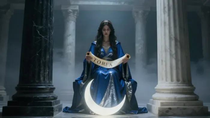 Иллюстрация к статье: Практика проживания аркана Жрица: Как услышать шепот бессознательного