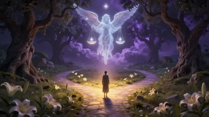 Иллюстрация к статье: Проживание аркана Влюбленные: за пределами романтики и выбор души