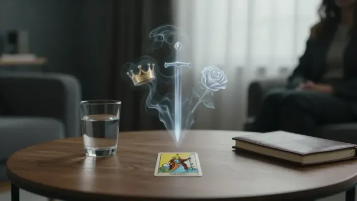 Иллюстрация к статье: Психология и Гештальт в Таро: Зеркало Бессознательного
