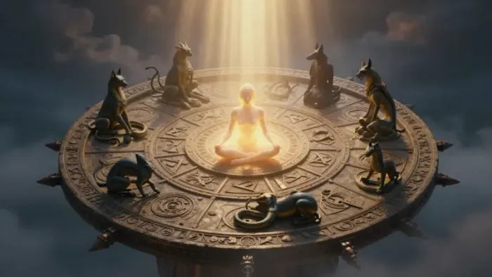 Иллюстрация к статье: Психология Колеса Фортуны: Архетип Перемен и Работа с Бессознательным