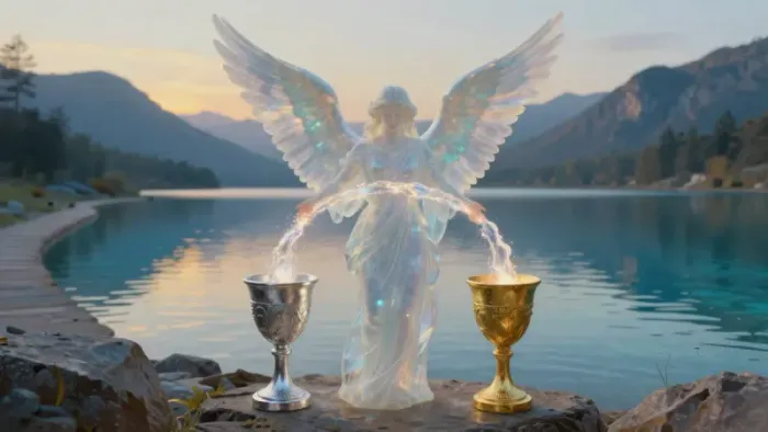 Иллюстрация к статье: Психотравма и ресурс Умеренность: Путь к исцелению через символы Таро