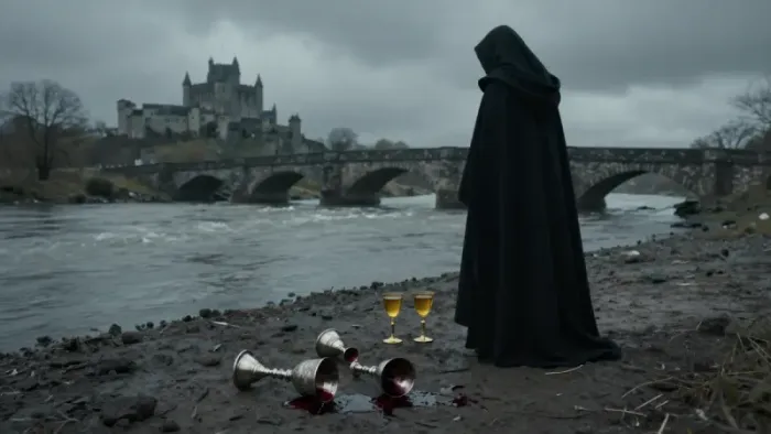 Иллюстрация к статье: Пятерка Кубков: Архетип скорби и тонкая грань между потерей и ресурсом