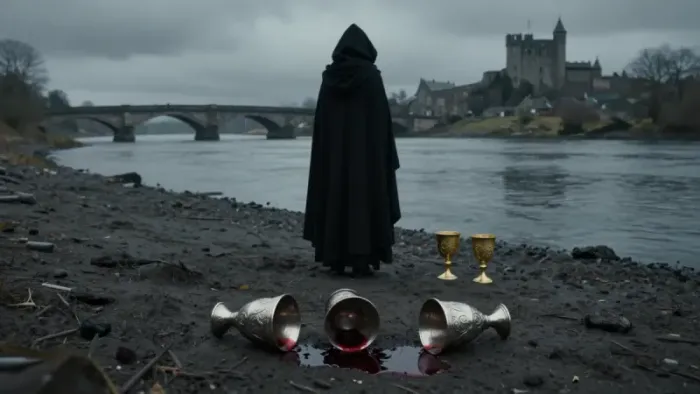 Иллюстрация к статье: Пятерка Кубков: Тень, утрата и то, что осталось за спиной