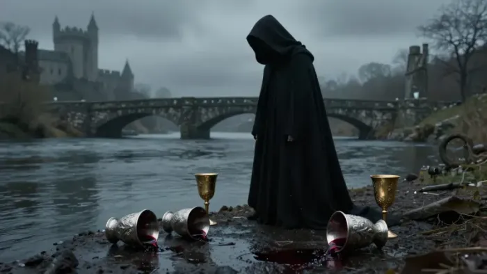 Иллюстрация к статье: Пятерка Кубков в раскладах на здоровье: Психосоматика утраты и тени бессознательного