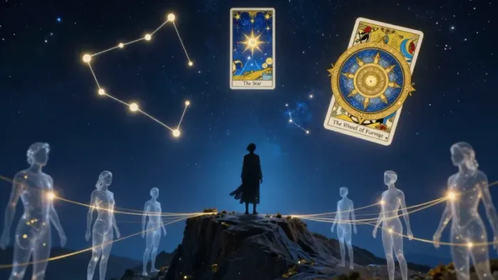 Иллюстрация к статье: Расклад на 11 дом: архетипы коллективного и поиск своего места в стае