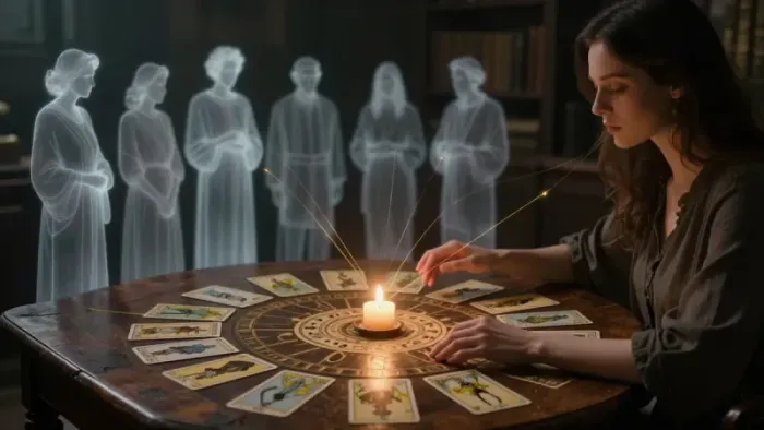 Иллюстрация к статье: Родовые сценарии на Таро: как расшифровать послания бессознательного