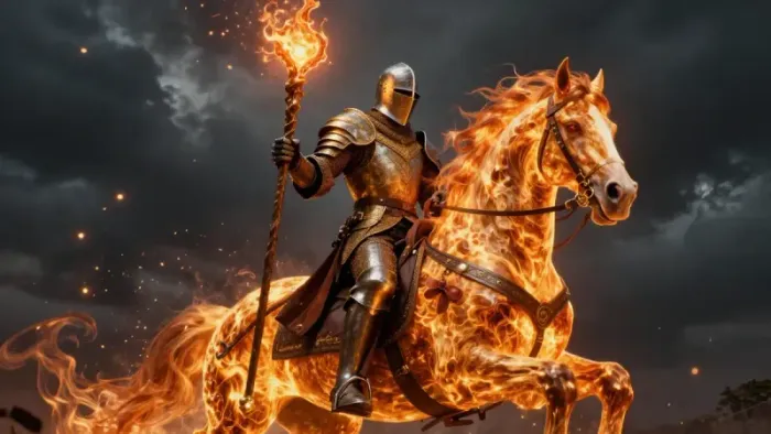 Иллюстрация к статье: Рыцарь Жезлов: Да или Нет? Разбор архетипа огненной энергии