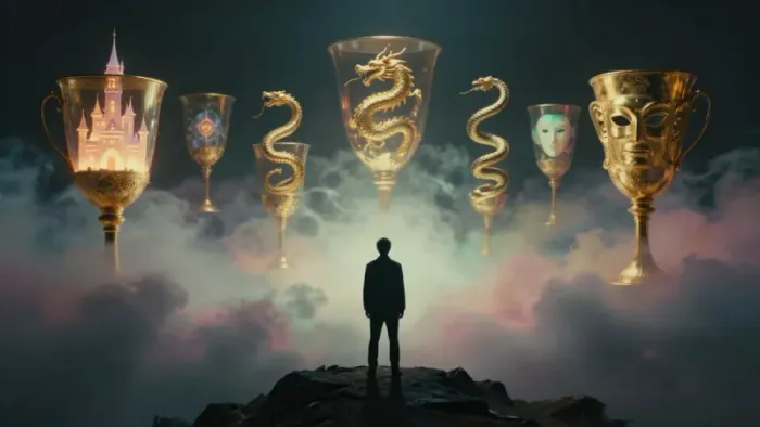 Иллюстрация к статье: Семерка Кубков: Туман бессознательного и ловушки проекций