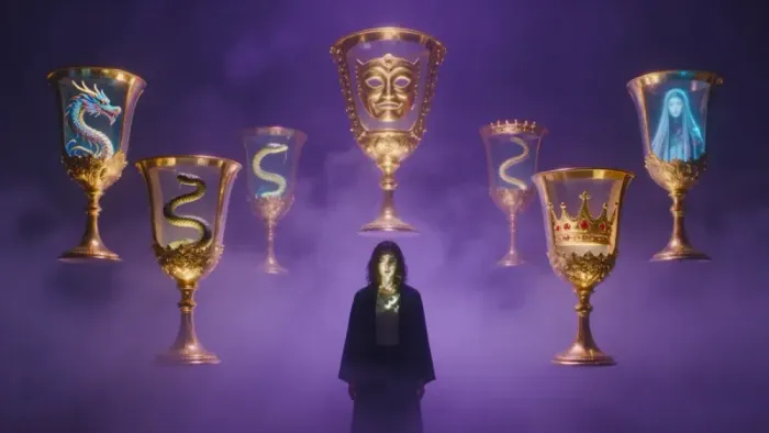 Иллюстрация к статье: Семерка Кубков в отношениях: когда мы любим не человека, а свои фантазии