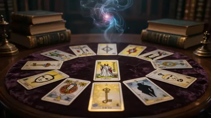 Иллюстрация к статье: Схема расклада «Пирамида»: Архитектура вашего бессознательного в картах Таро