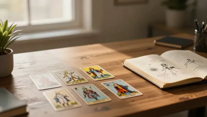 Иллюстрация к статье: Сила Таро: Путешествие к себе через зеркало архетипов