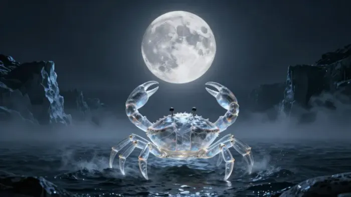 Иллюстрация к статье: Таро для Рака в декабре: Архетипическое путешествие через зимнее солнцестояние