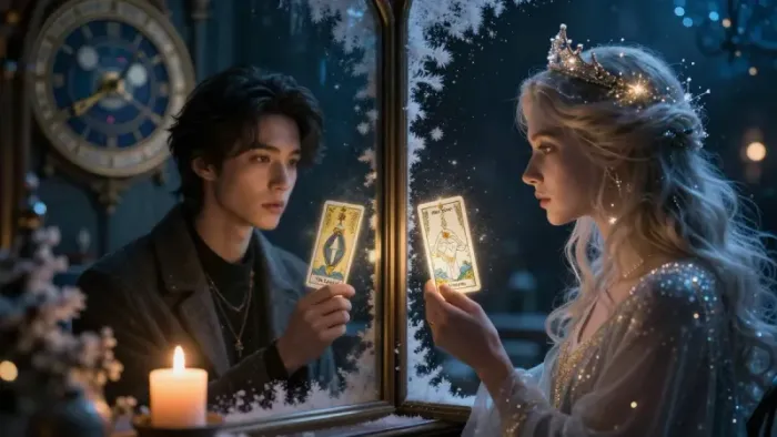 Иллюстрация к статье: Таро-прогноз для Близнецов на декабрь: архетип Влюбленных и ловушки Меркурия