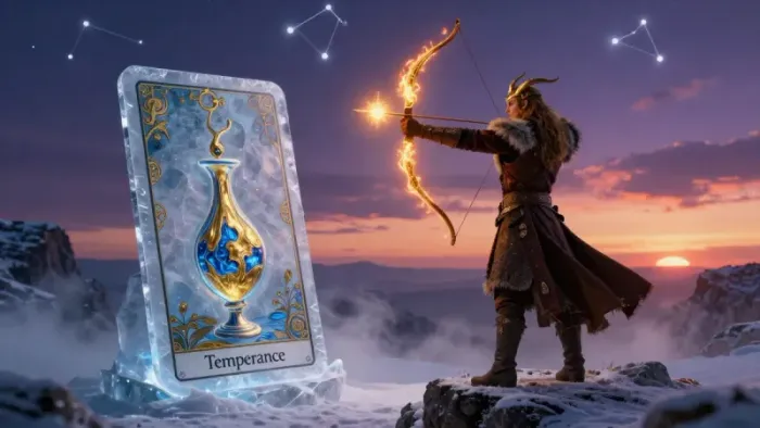 Иллюстрация к статье: Таро-прогноз для Стрельца на январь: Архетип Искателя и Алхимия Души