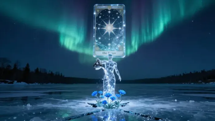 Иллюстрация к статье: Таро-прогноз для Водолея на февраль: Архетипы, Тени и Звездная пыль