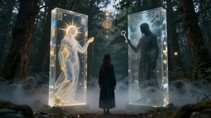 Иллюстрация к статье: Трансформационная игра «Влюбленные»: Встреча с собой через Архетип и Тень