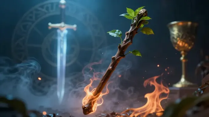 Иллюстрация к статье: Туз Жезлов: когда либидо встречается с реальностью. Разбор сочетаний