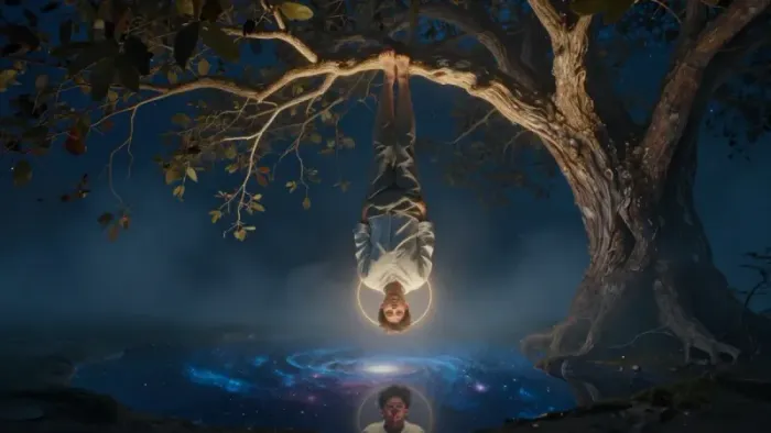 Иллюстрация к статье: Упражнение с архетипом Повешенного: как развернуть бессознательное через паузу