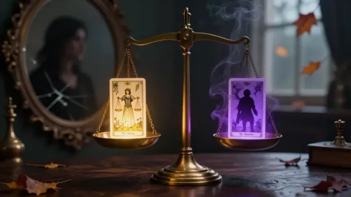 Иллюстрация к статье: Весы в сентябре: Расклад «Точка равновесия» сквозь призму юнгианского анализа