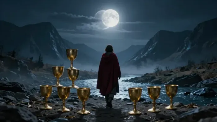 Иллюстрация к статье: Восьмерка Кубков в Таро: Психология осознанного ухода и зов Самости